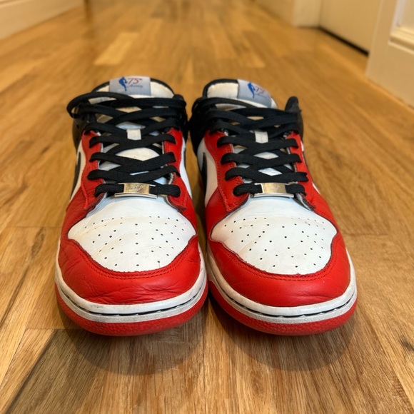 Nike Dunk 75th Anniversary Red / White Shoe - Picture 1 of 5